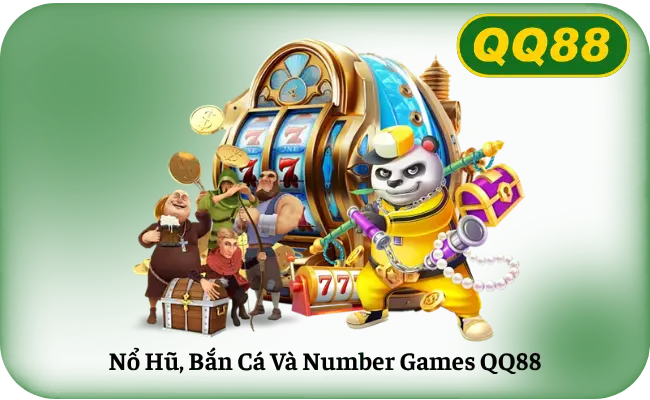 Nổ hũ, bắn cá và xổ số tại QQ88 từ Pragmatic Play, PG Soft